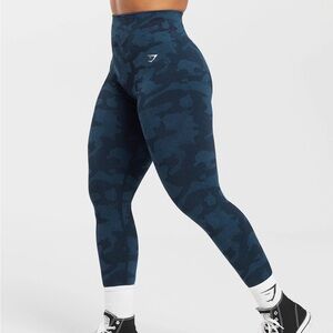 Gymshark Navy Camo Leggings